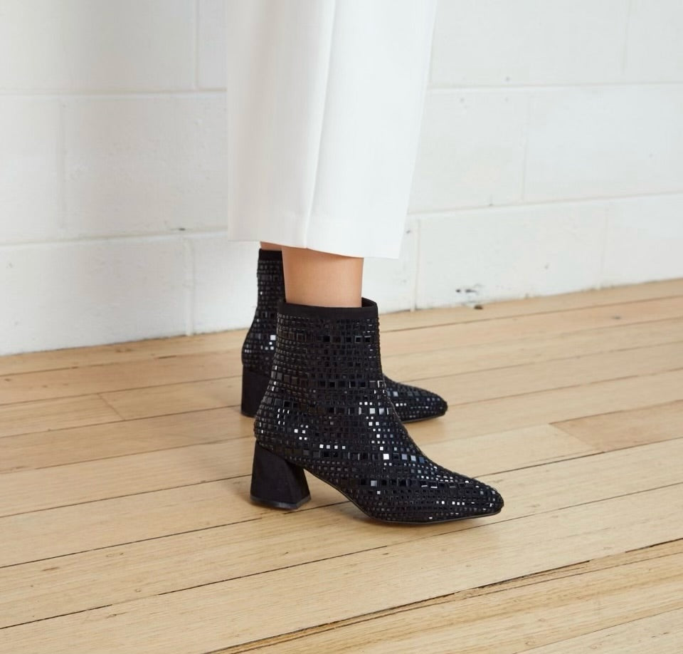 Glam Ankle Boot - Black