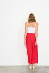 Wide Leg Pant - Red