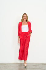 Wide Leg Pant - Red