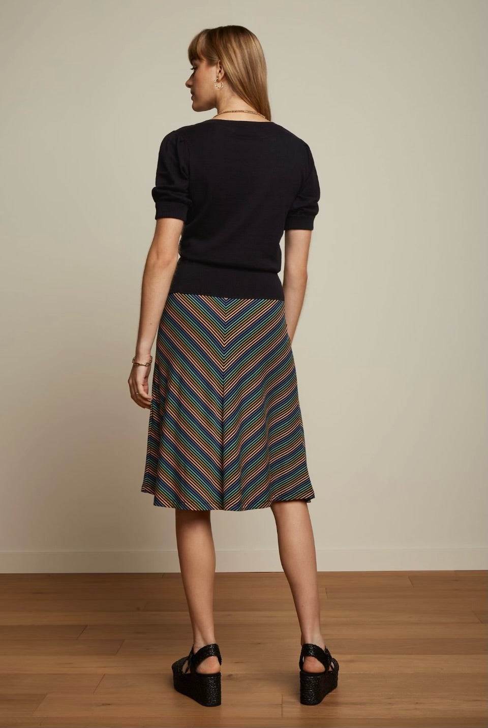 Juno Skirt - Mariani Stripe