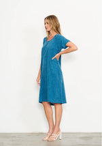 Jacquard Dress - Blue