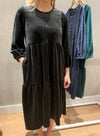 Fujinella - Velvet Dress - Black