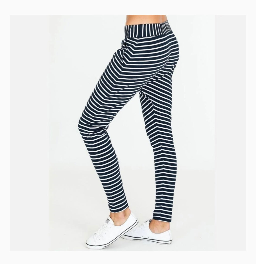 Stella Jogger - Navy with Stripe - 3rd Story