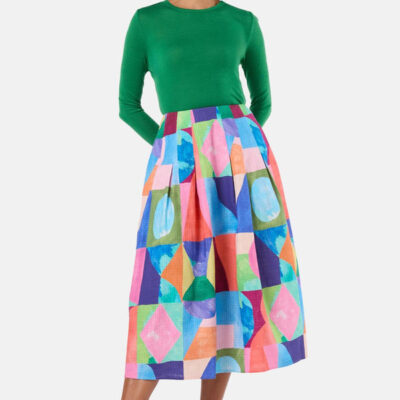 Gorman Cutting Shapes Midi Skirt