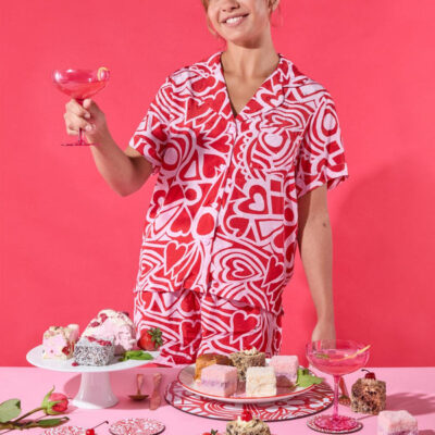 Gorman Queen Of Hearts Short PJ Set