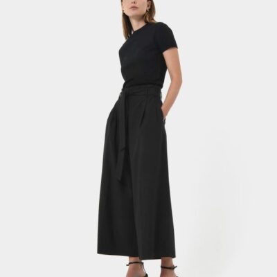 Forcast Novah Paper Bag Waist Culotte