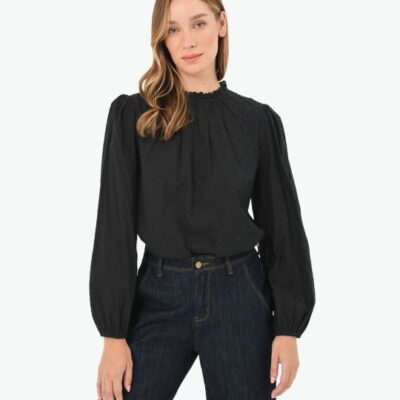 Forcast River Cotton Crochet  Top