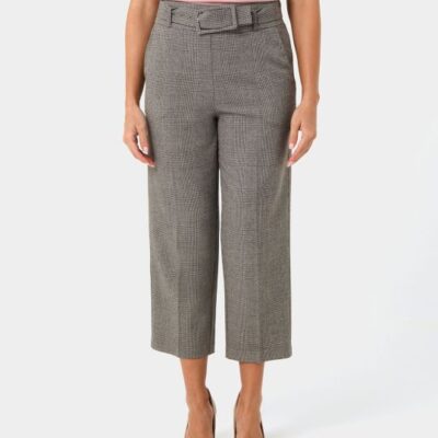 Forcast Kai Checked Crop Pants