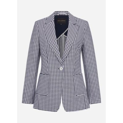 David Lawrence Mirela Gingham Jacket