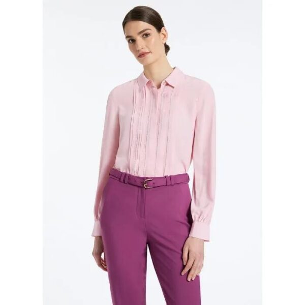David Lawrence Daisy Pintuck Shirt