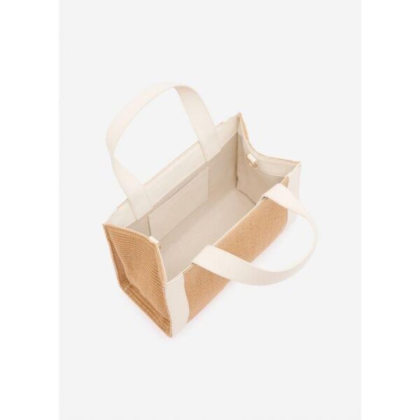 David Lawrence Sandie Mini Raffia Tote Bag