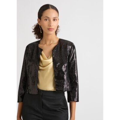 David Lawrence Sidra Sequin Jacket