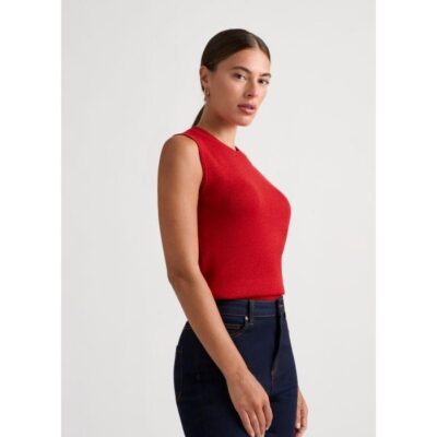 David Lawrence Gail Shimmer Knit Tank