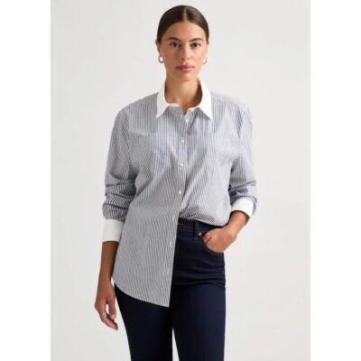 David Lawrence Sela Stripe Overshirt