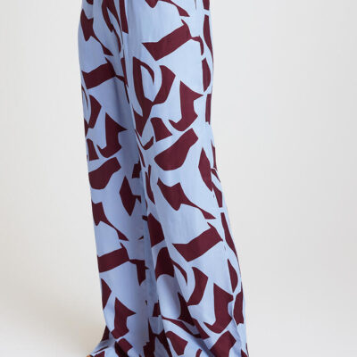 Ode Gene Wide Leg Pant Sorrento Print