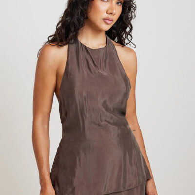 Nude Lucy Linnea Cupro Top Clove