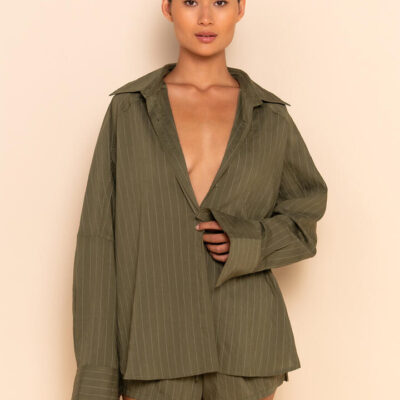 Elce Amelia Shirt Khaki Stripe