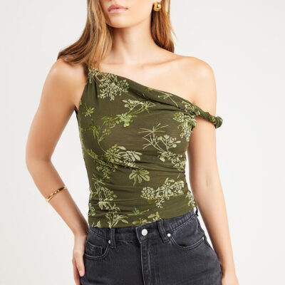 Ode Devon Rope Top Khaki Devore