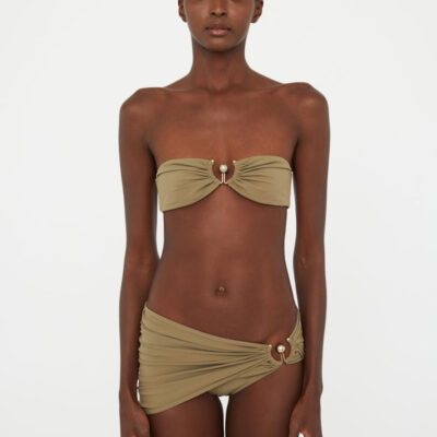 Christopher Esber Ruched Prong Bandeau
