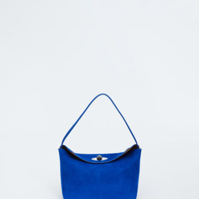 Christopher Esber Turnlock Suede Mini Shoulder Bag