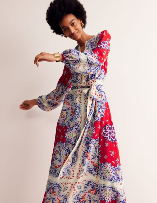 Boden Occasion Blouson Maxi Dress
