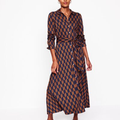Boden Marcia Jersey Midi Shirt Dress