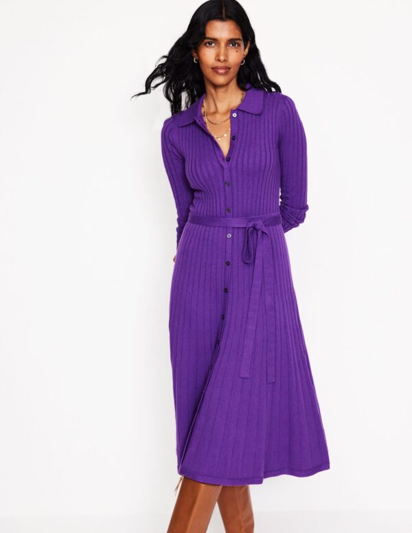 Boden Rachel Knitted Shirt Dress