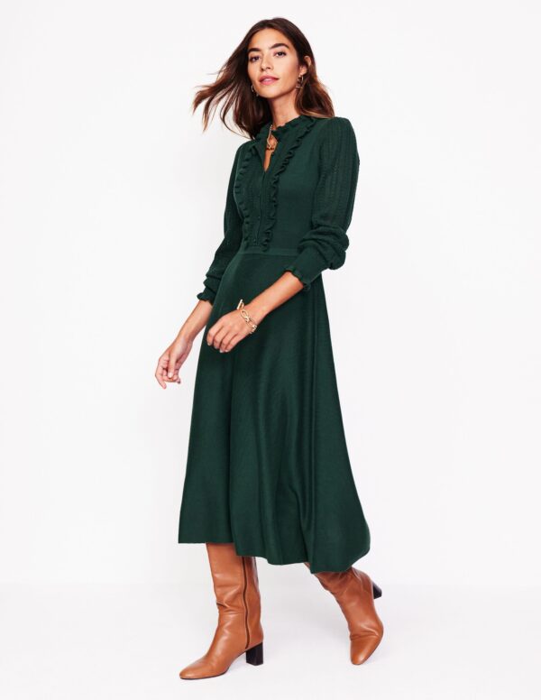 Boden Winifred Frilled Knitted Dress
