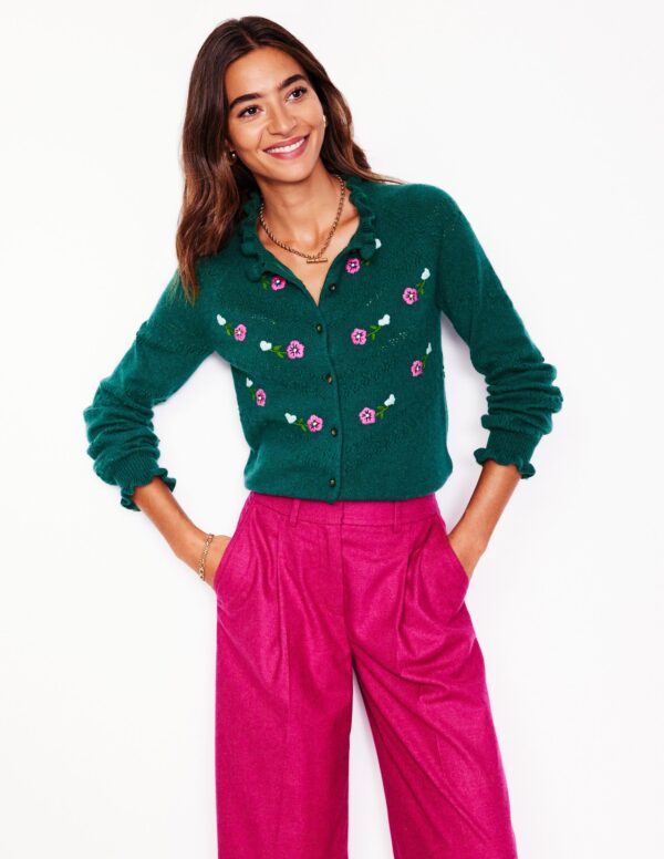 Boden Fae Embroidered Cardigan