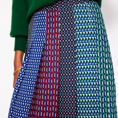 Boden Knife Pleat Midi Skirt