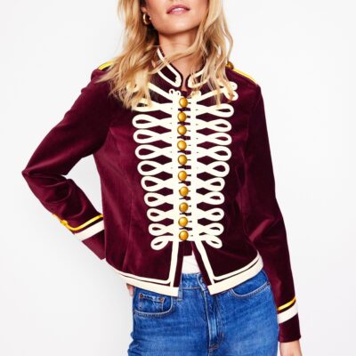 Boden Military Velvet Jacket