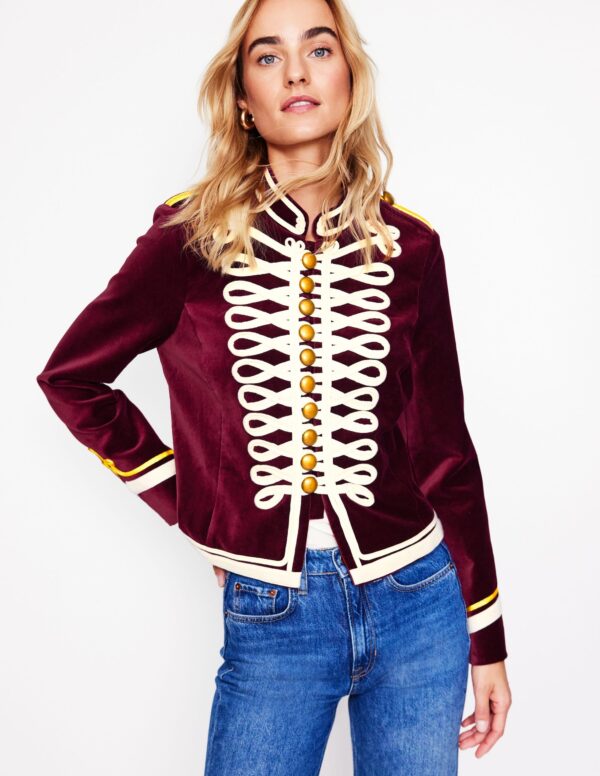 Boden Military Velvet Jacket