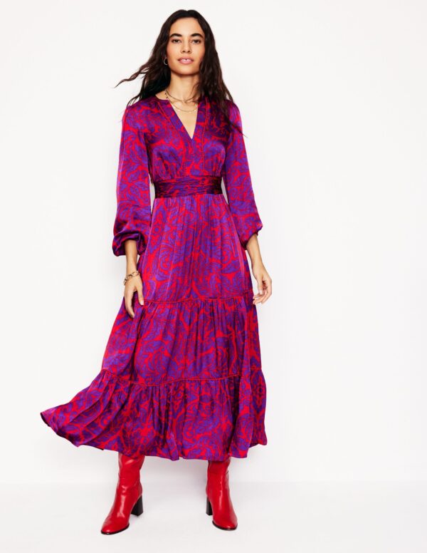 Boden Pippa Satin Maxi Dress