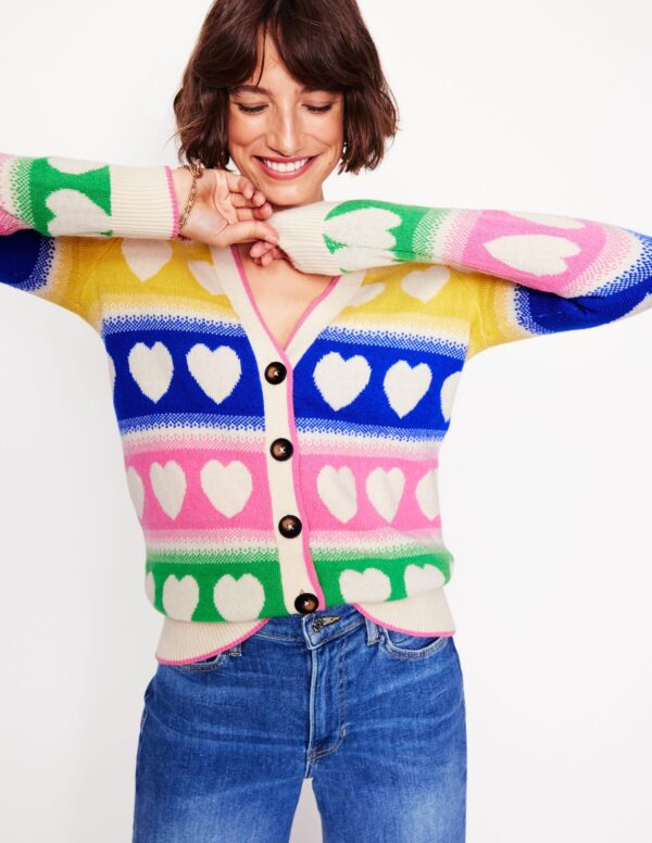 Boden Fair Isle Boyfriend Cardigan
