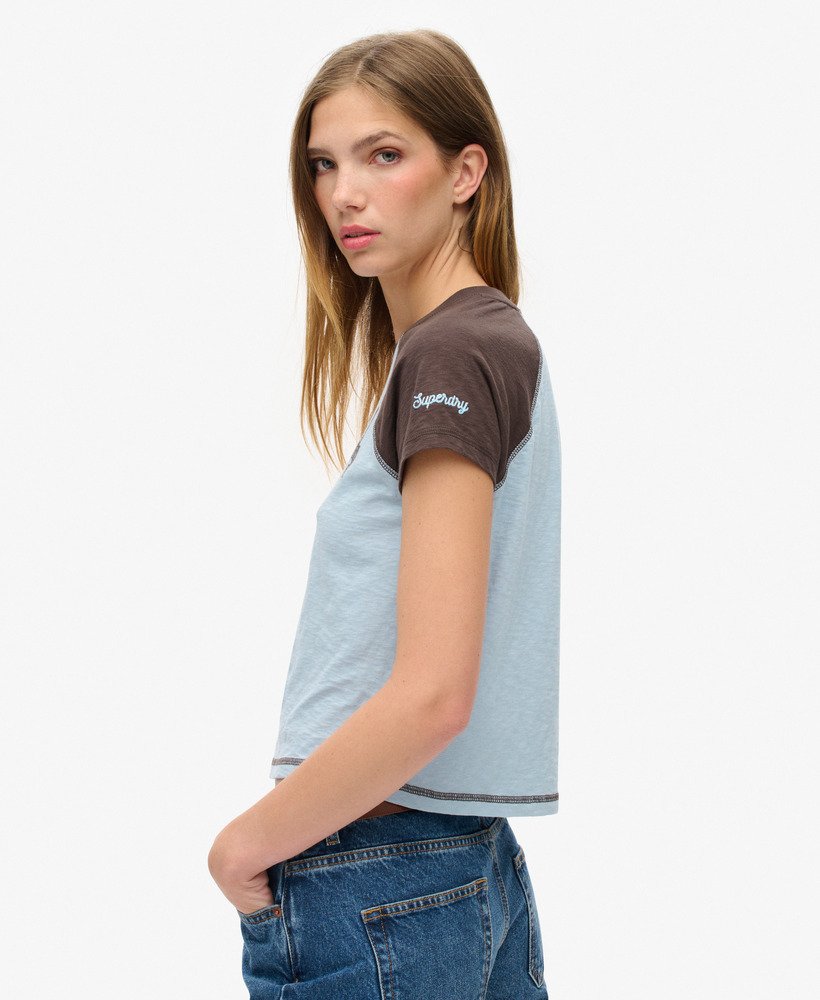 Superdry Athletic Essentials Raglan Fitted T-Shirt - Miss Nelly