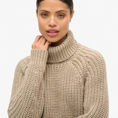 Superdry Slouchy Stitch Roll Neck Knit
