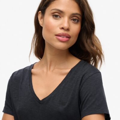 Superdry Studios Slub Embroidered Vee Tee