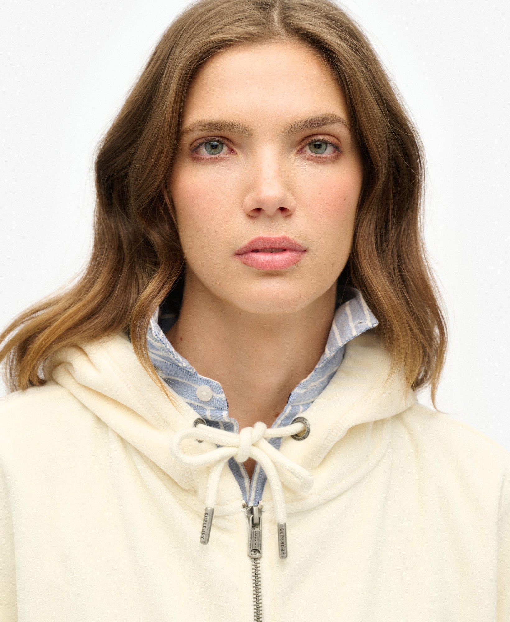 Superdry Velour Ziphood - Miss Nelly