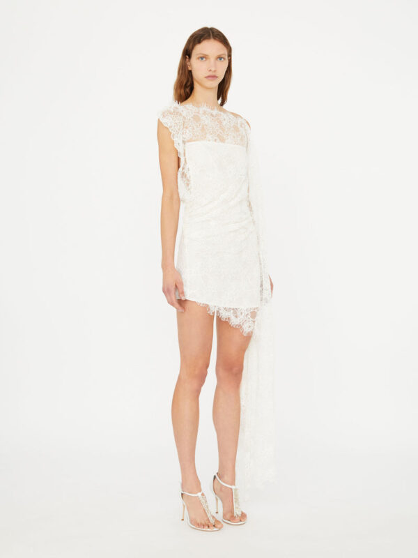 Christopher Esber Floating Lace Mini Dress - Image 2