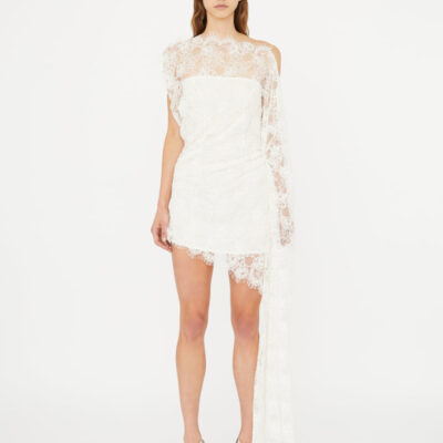 Christopher Esber Floating Lace Mini Dress