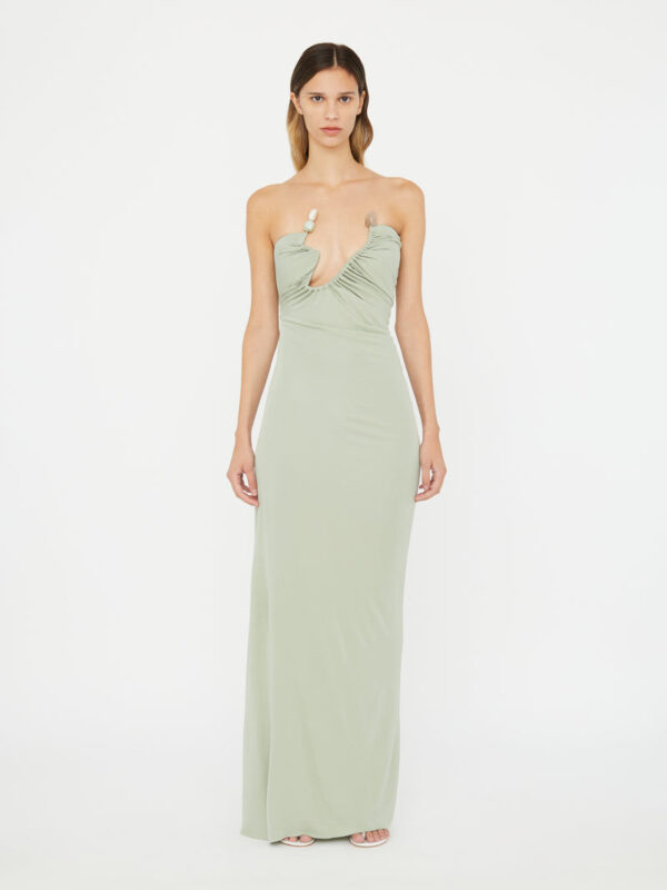 Christopher Esber Odessa Arced Strapless Gown
