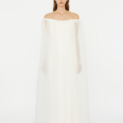 Christopher Esber Vapour Overlay Silk Gown