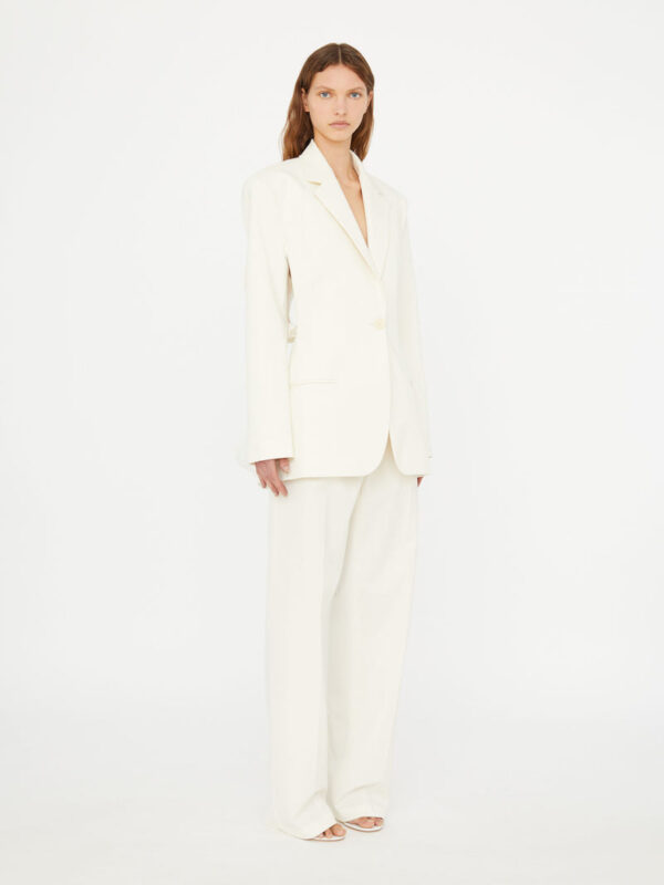 Christopher Esber Intimate Bow Back Twill Blazer - Image 2