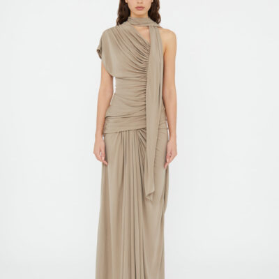 Christopher Esber Aiba Draped Jersey Skirt