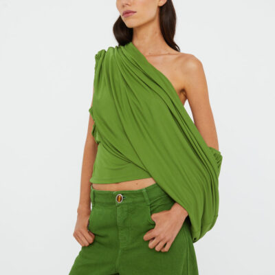 Christopher Esber Aiba Draped Jersey Tee