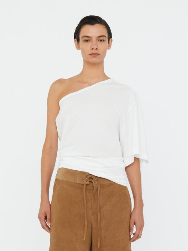 Christopher Esber One Shoulder Draped Tee