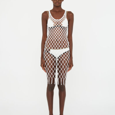 Christopher Esber Knitted Mesh Tank Dress