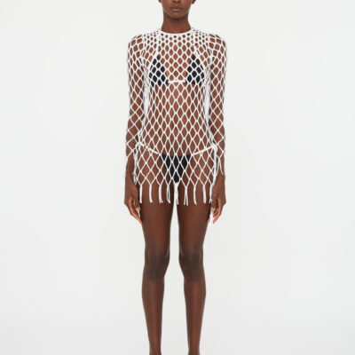 Christopher Esber Knitted Mesh Mini Dress