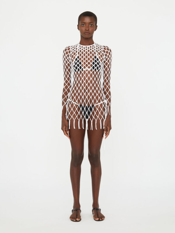 Christopher Esber Knitted Mesh Mini Dress