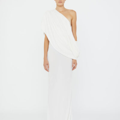 Christopher Esber Aiba Draped Jersey Tee Dress